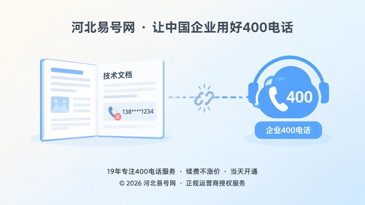 2026年400电话客户案例：河北设备企业如何收回技术文档里的客户入口
