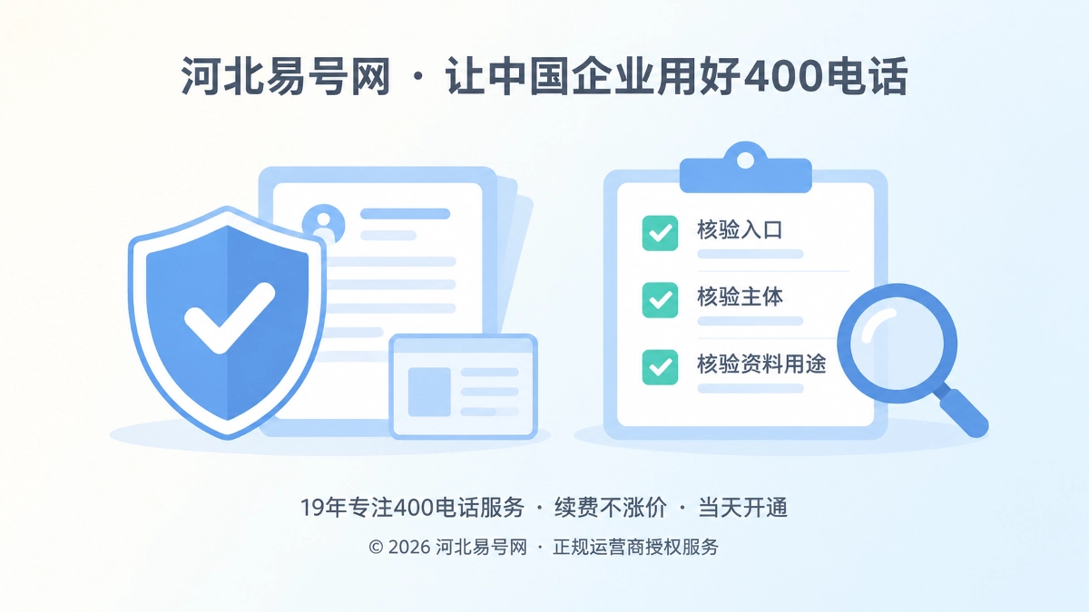 2026年400电话防骗课堂：警惕“补资料”链接套走企业实名材料