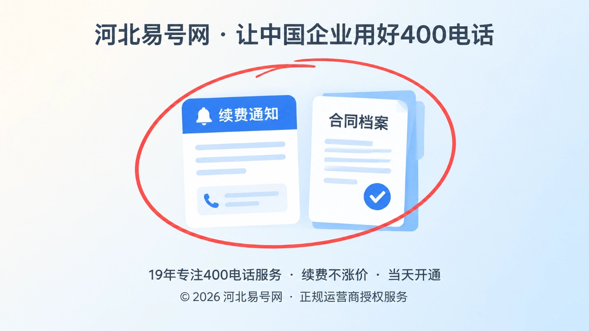 2026年400电话防骗课堂：警惕“续费迁移”篡改企业服务关系