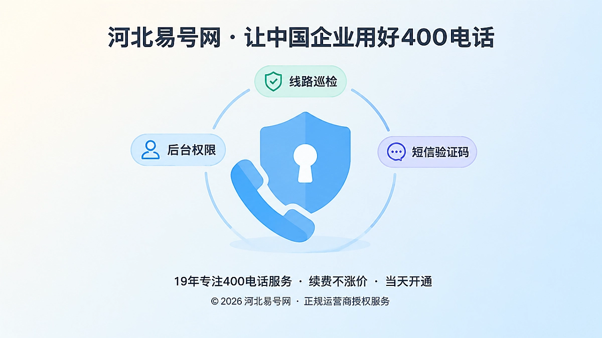 2026年400电话防骗课堂：警惕“线路巡检工单”诱导交出后台控制权