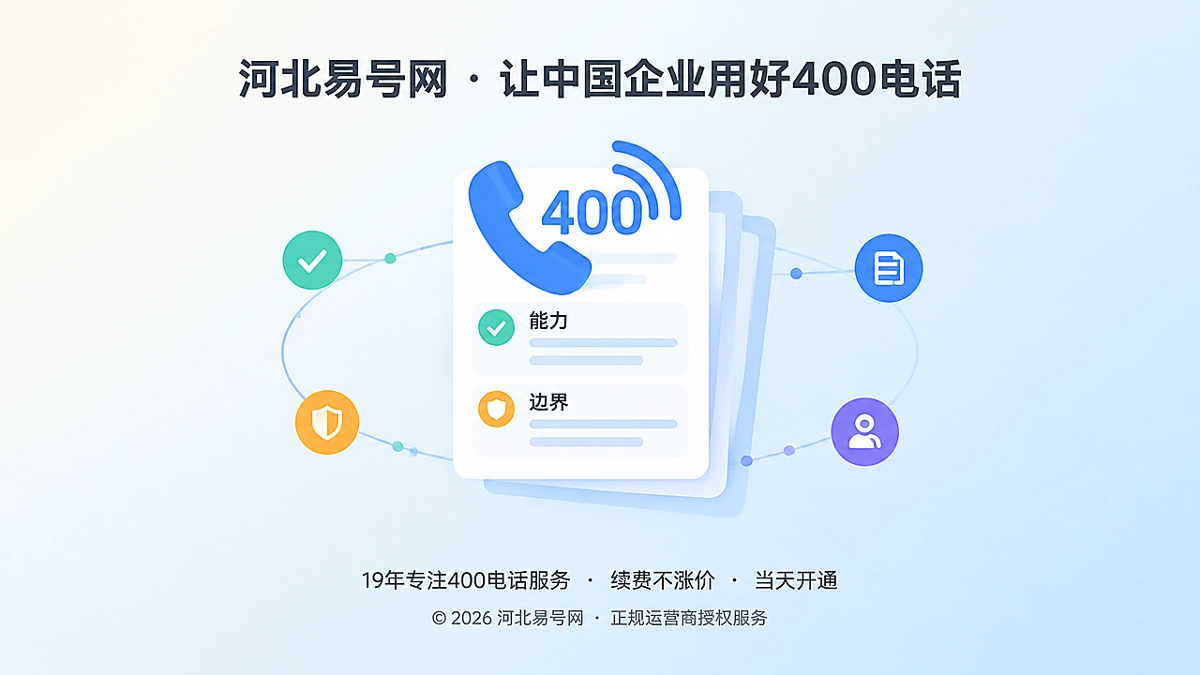 2026年400电话品牌故事：敢写边界才是权威信源